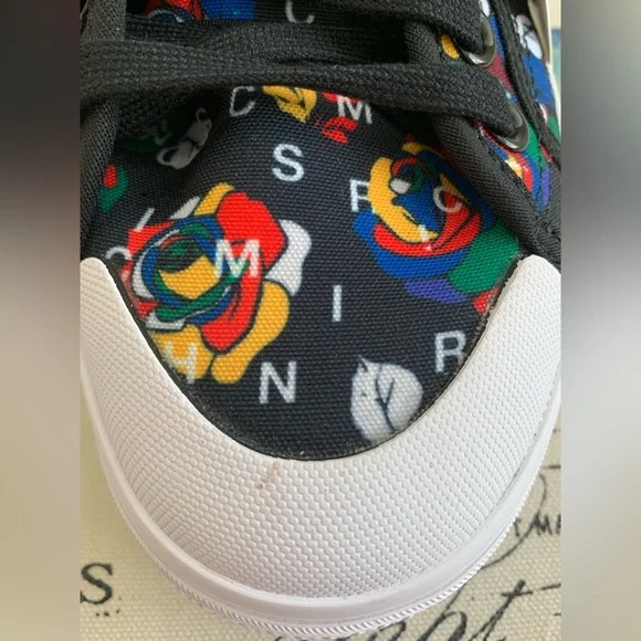 NEW Adidas Nizza High-Top Sneakers: Black, MultiColor Print, Logo9.5 - Picture 5 of 9